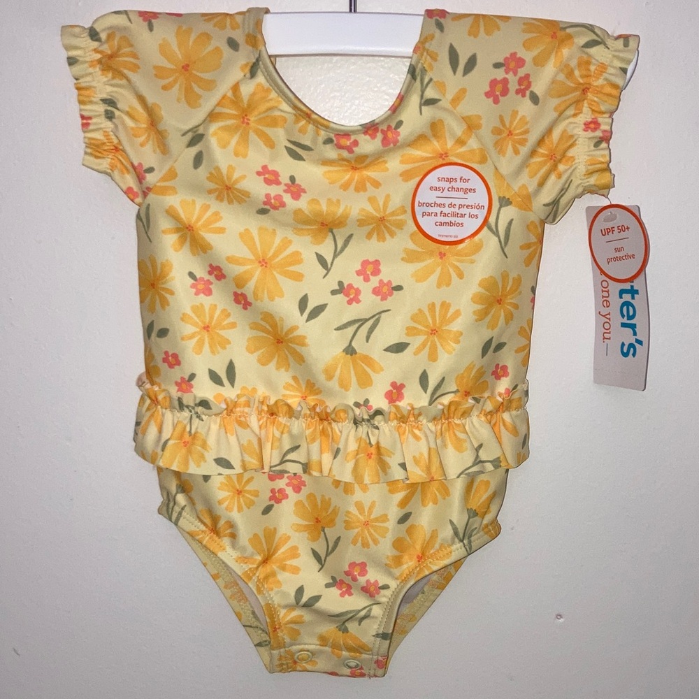 #10. NWT - 🆕 - Carter's Just One You - Floral Baby Swimsuit
